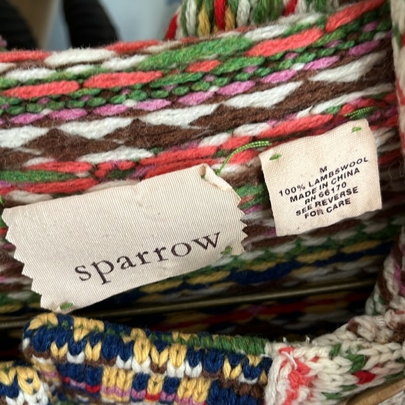 Anthropologie sparrow size medium wool sweater pea coat jacket - Picture 2 of 7